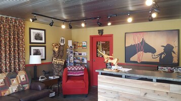 Mostrador para check-in y check-out