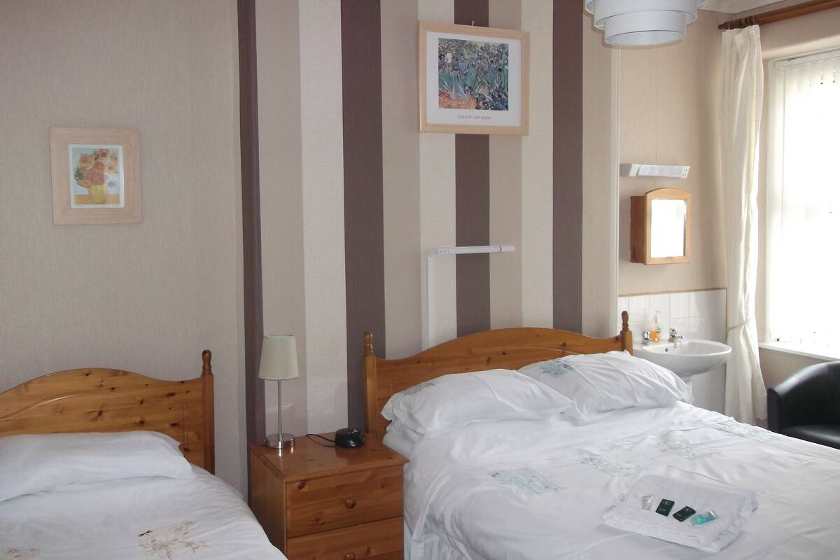 Chambre Double ou avec lits jumeaux, salle de bains attenante