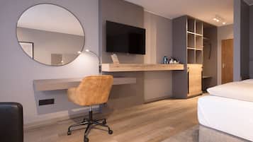 Comfort Double Room | Premium bedding, down comforters, in-room safe, desk