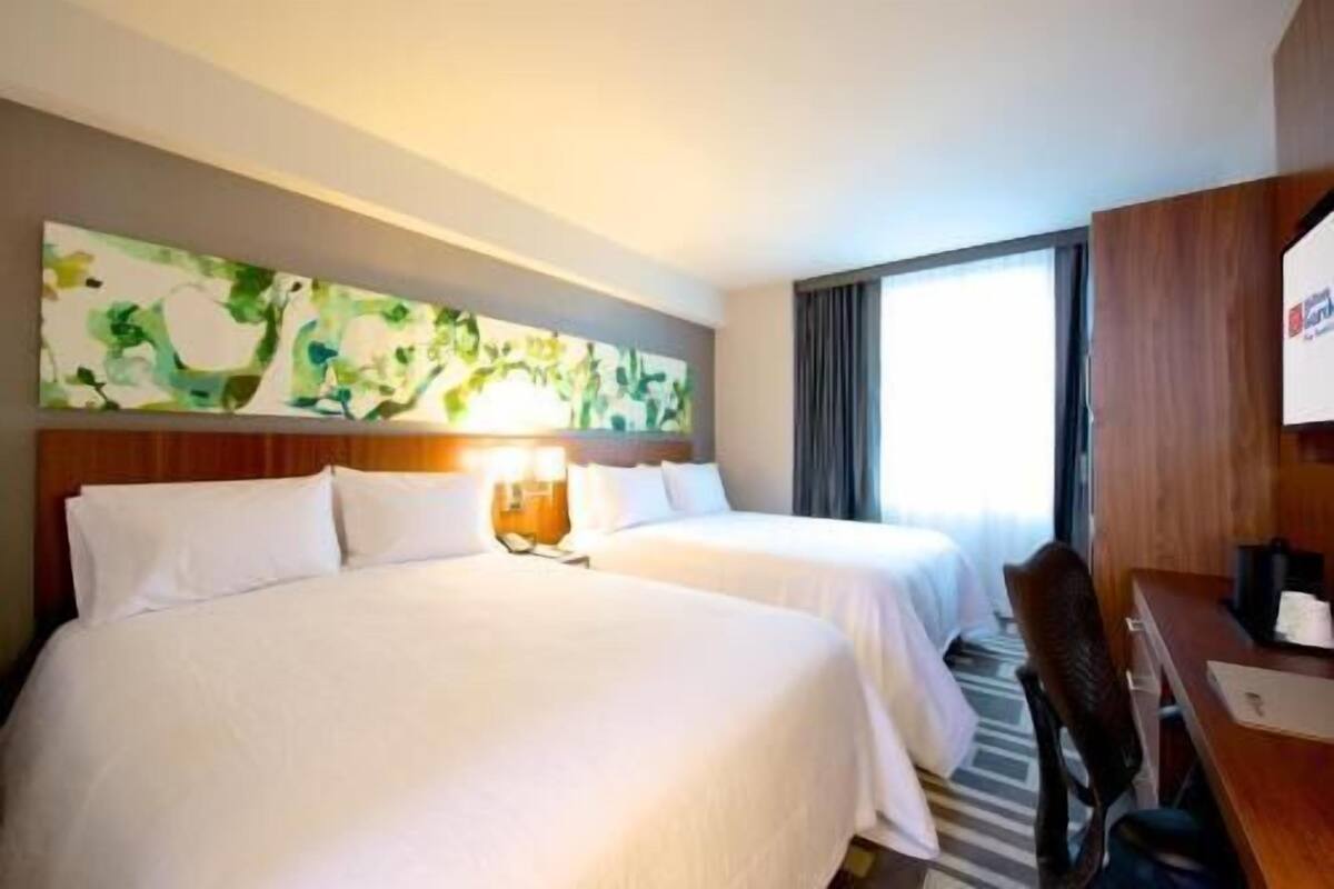 In-room safe, desk, laptop workspace, iron/ironing board