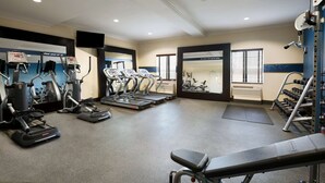 A gym with treadmills, elliptical machines, and weightlifting equipment. - Hampton Inn Los Angeles Int'l Airport/Hawthorne (Hawthorne)