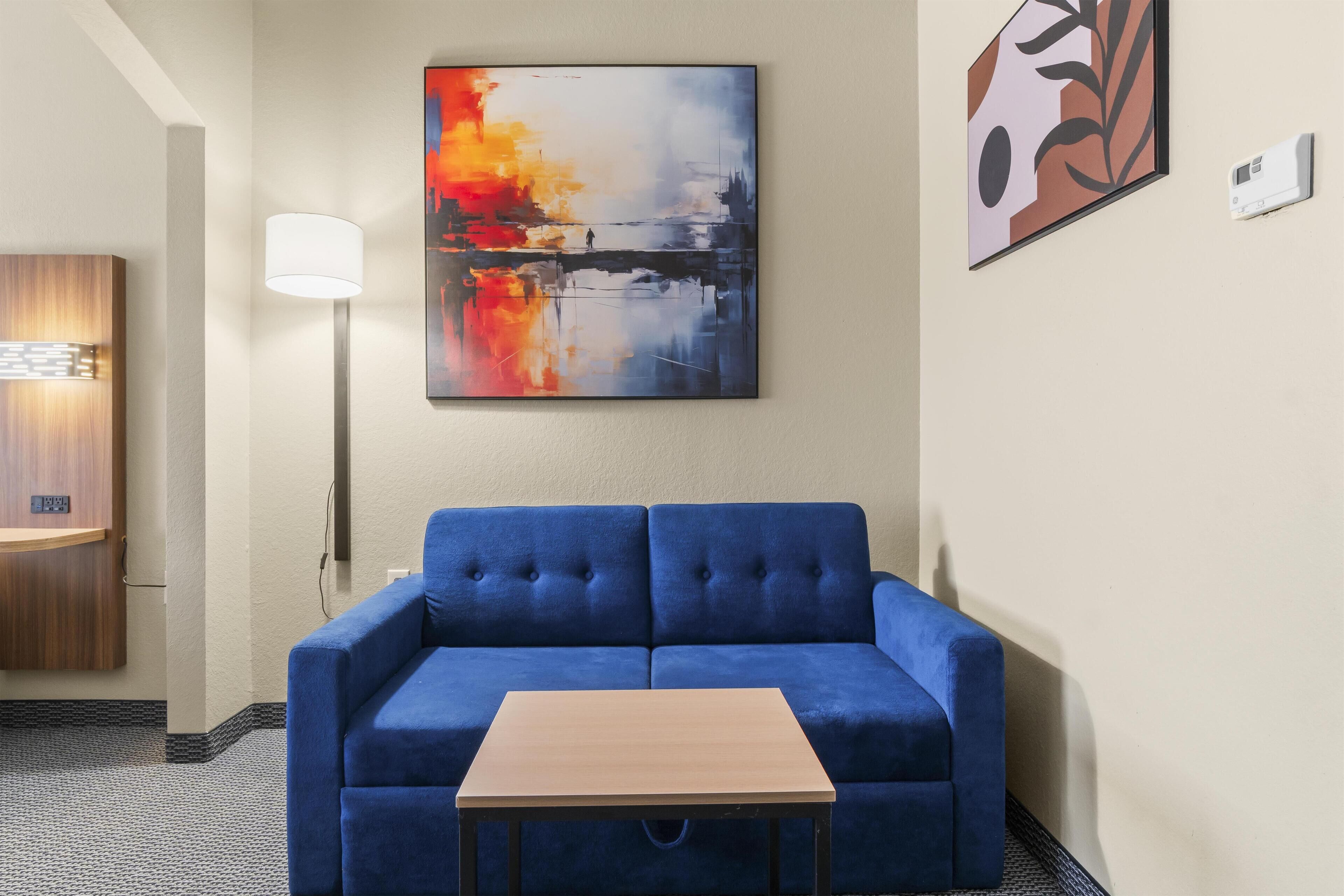 premium bedding, individually furnished, desk, laptop workspace