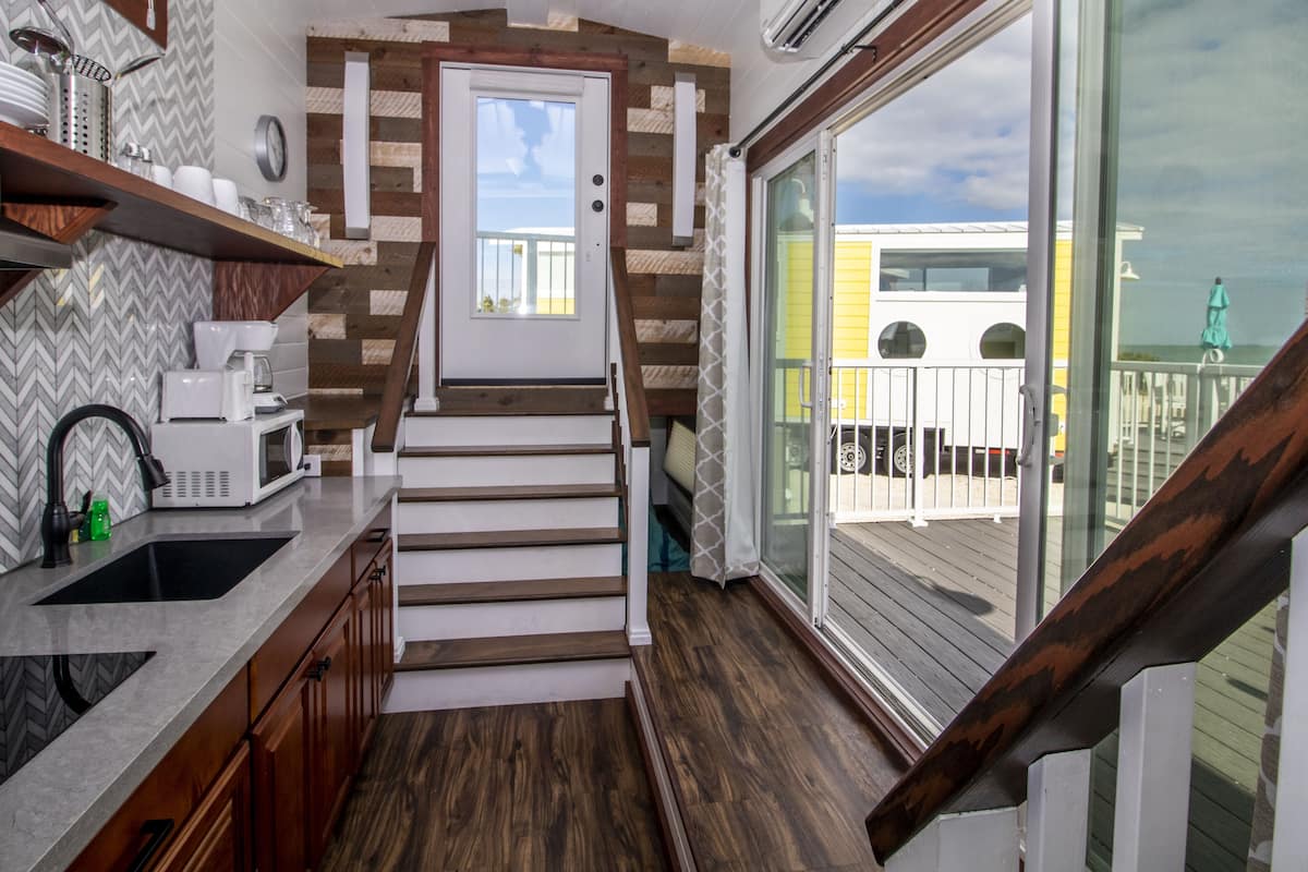 스튜디오, 금연 (Tiny House Hemingway) | 전용 주방 | 커피/티 메이커, 냉장고, 전자레인지, 오븐