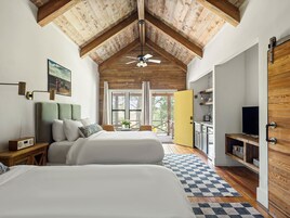 Standard Cabin, 2 Queen Beds | 1 bedroom, premium bedding, individually furnished, laptop workspace