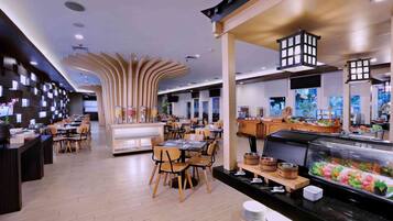 Breakfast, lunch, dinner served; Japanese cuisine