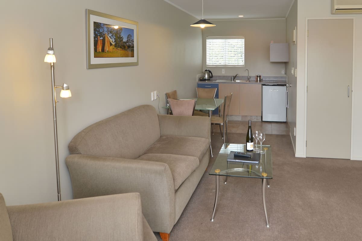 Family Apartment, 1 Bedroom, Kitchenette, City View | Living area | Flat-screen TV, DVD player