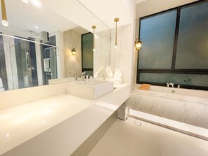 Villa - 2 soveværelser - privat pool (Residence) | Badeværelse | Gratis toiletartikler, hårtørrer, badekåber, hjemmesko
