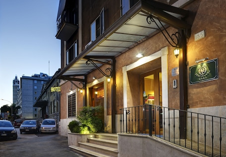Front of property - evening/night