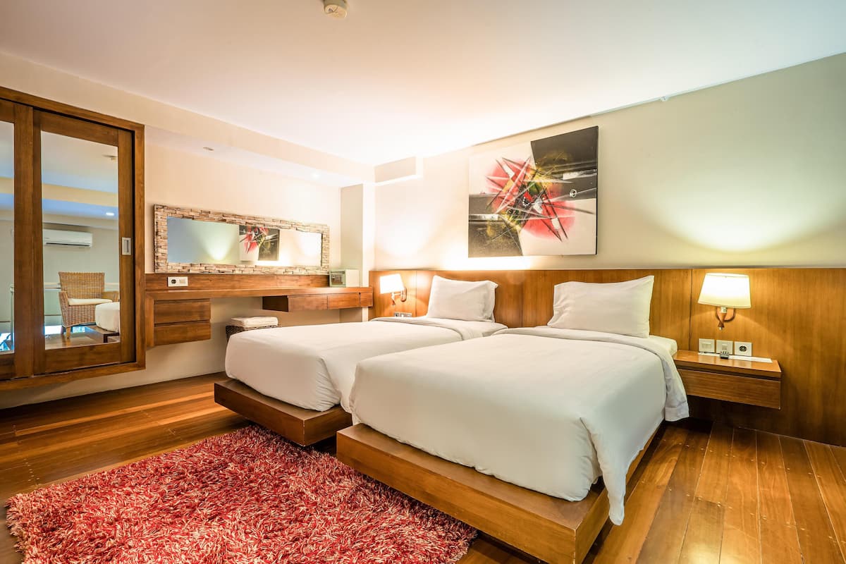 Ropa de cama de alta calidad y minibar