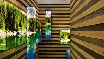 Sauna, bain à remous