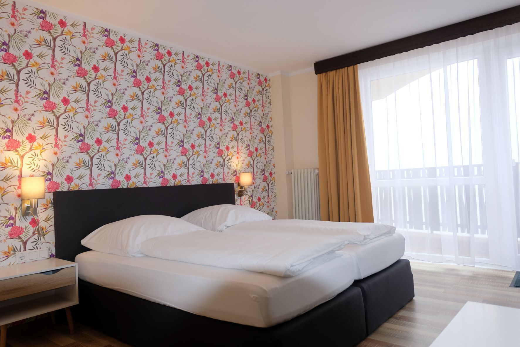 comfort double room, 1 king bed, balcony, mountainside | premium bedding, desk, laptop workspace, blackout curtains