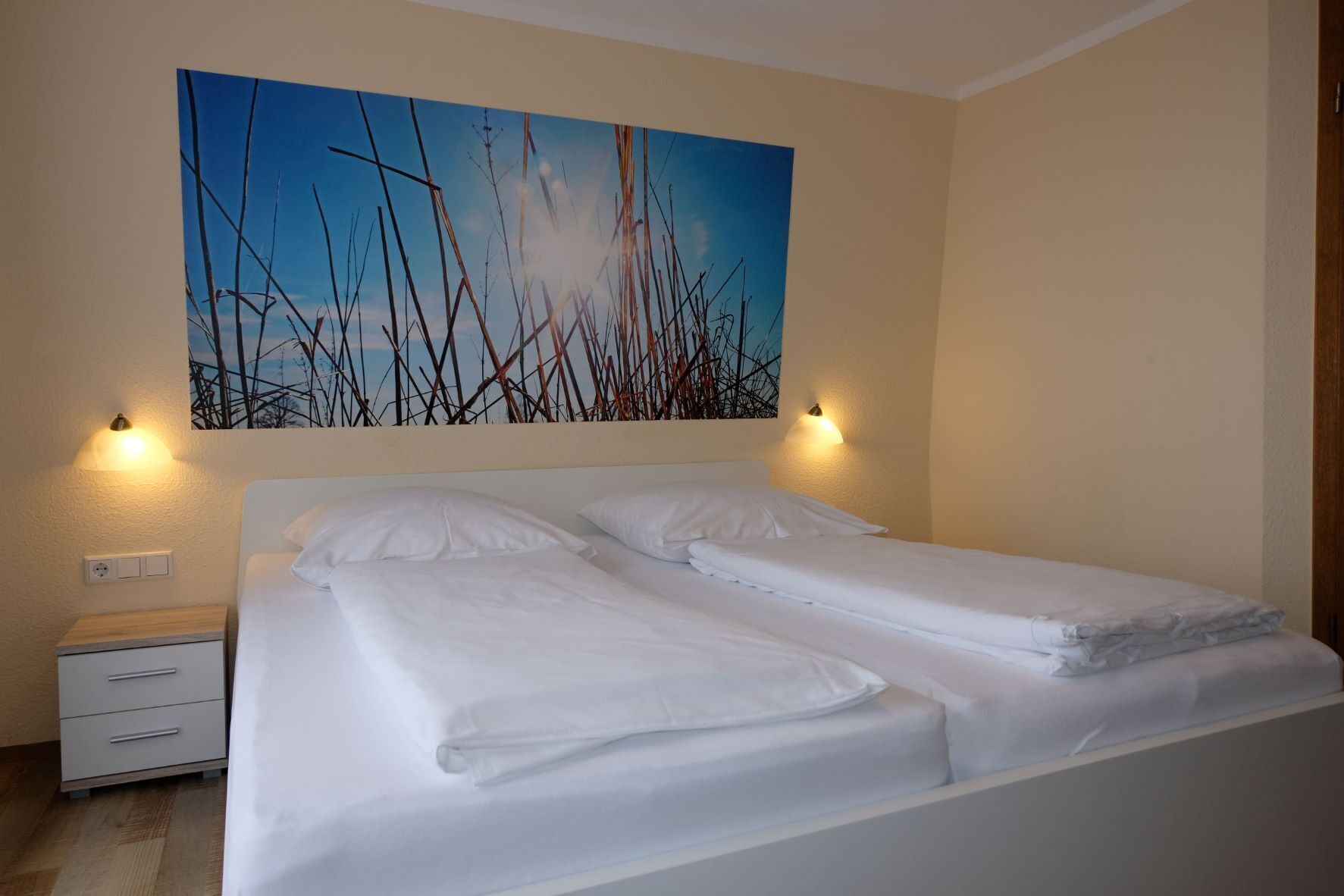 standard double room | premium bedding, desk, laptop workspace, blackout curtains