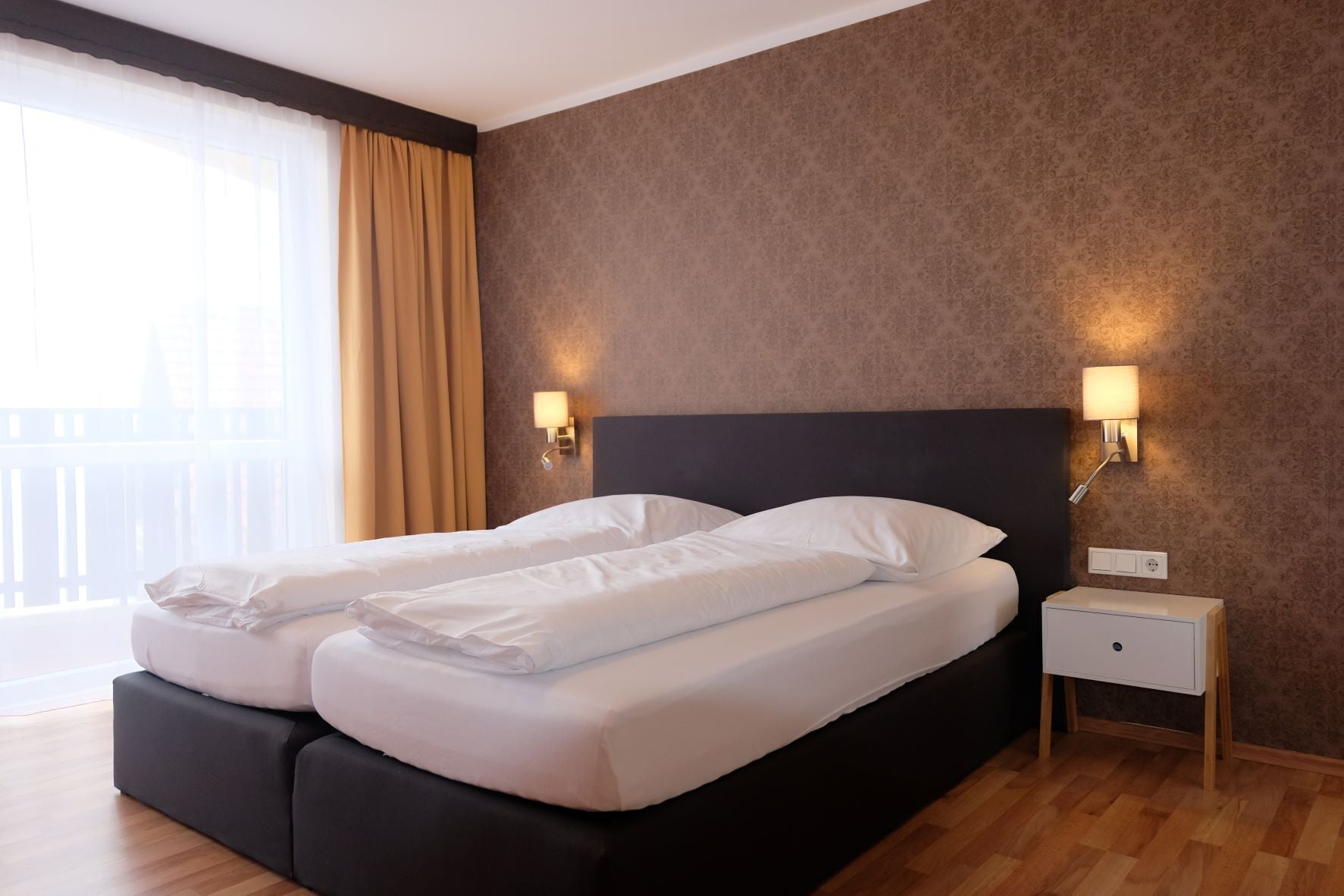 comfort double room, 1 king bed, balcony, mountainside | premium bedding, desk, laptop workspace, blackout curtains