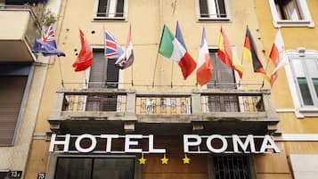 Façana frontal de l'allotjament
