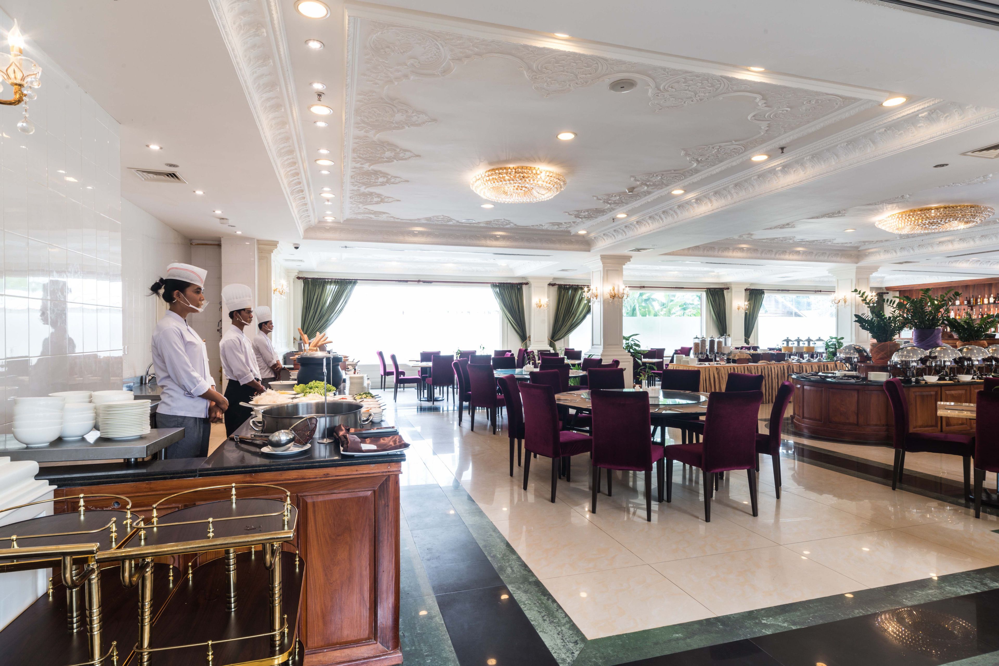 Daily buffet breakfast (USD 6 per person)