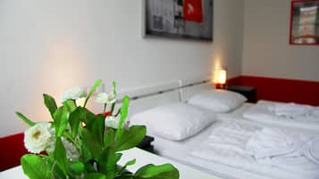 Habitación doble | Caja fuerte, sistema de insonorización, wifi gratis