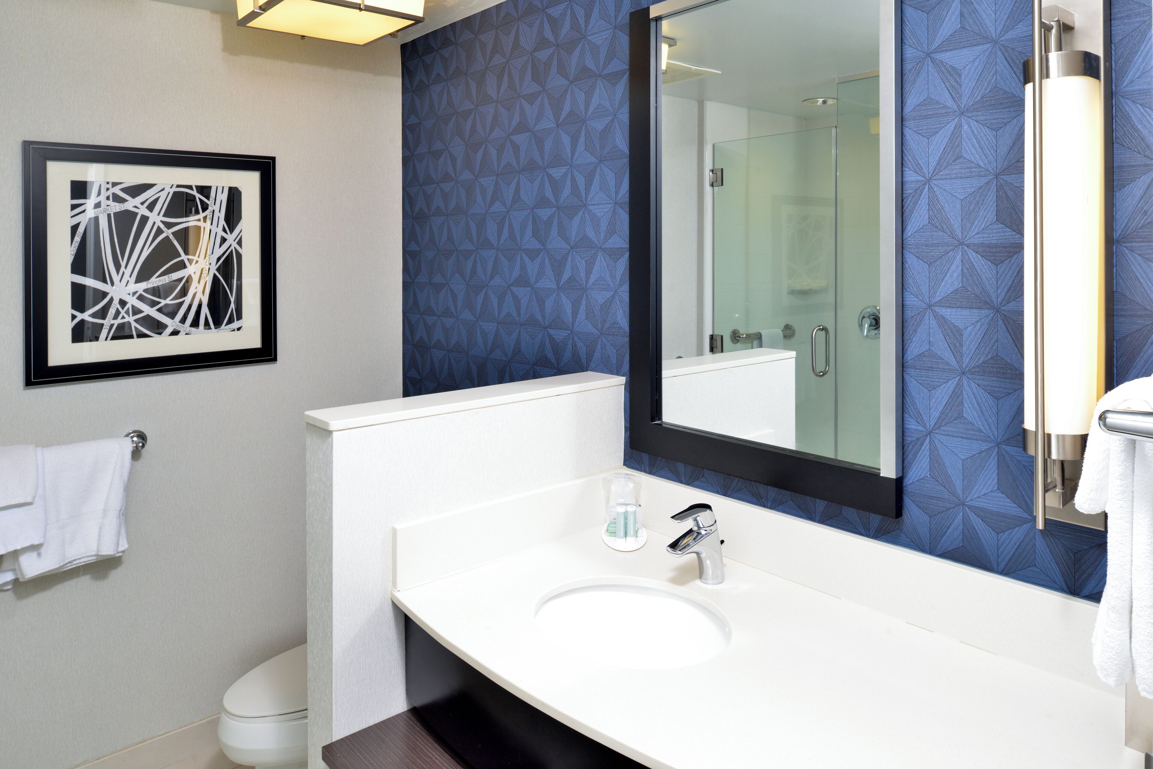 room, 1 king bed | bathroom | free toiletries, hair dryer, towels