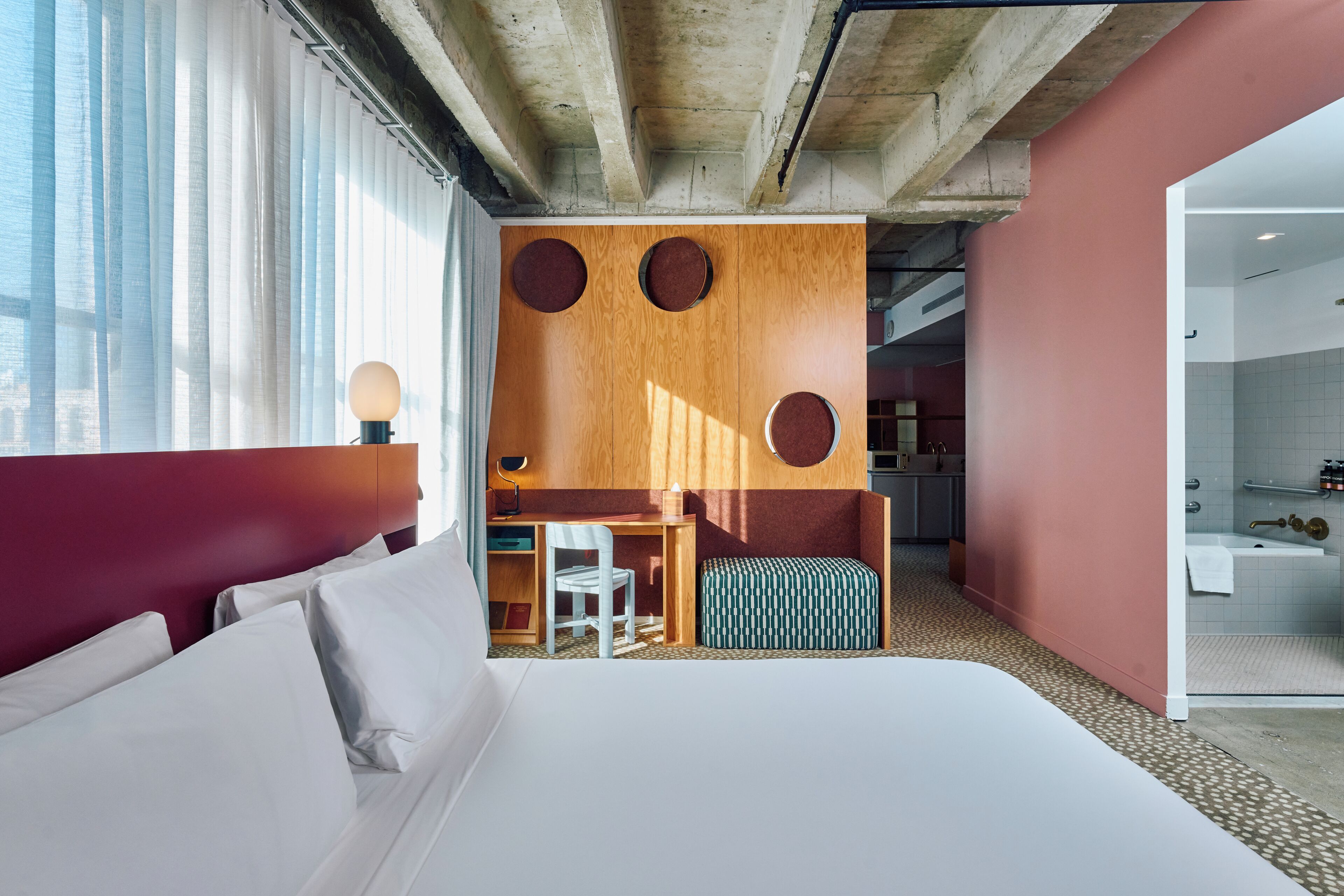 Tri Queen Suite (Self Check-in) | Premium bedding, in-room safe, desk, blackout drapes