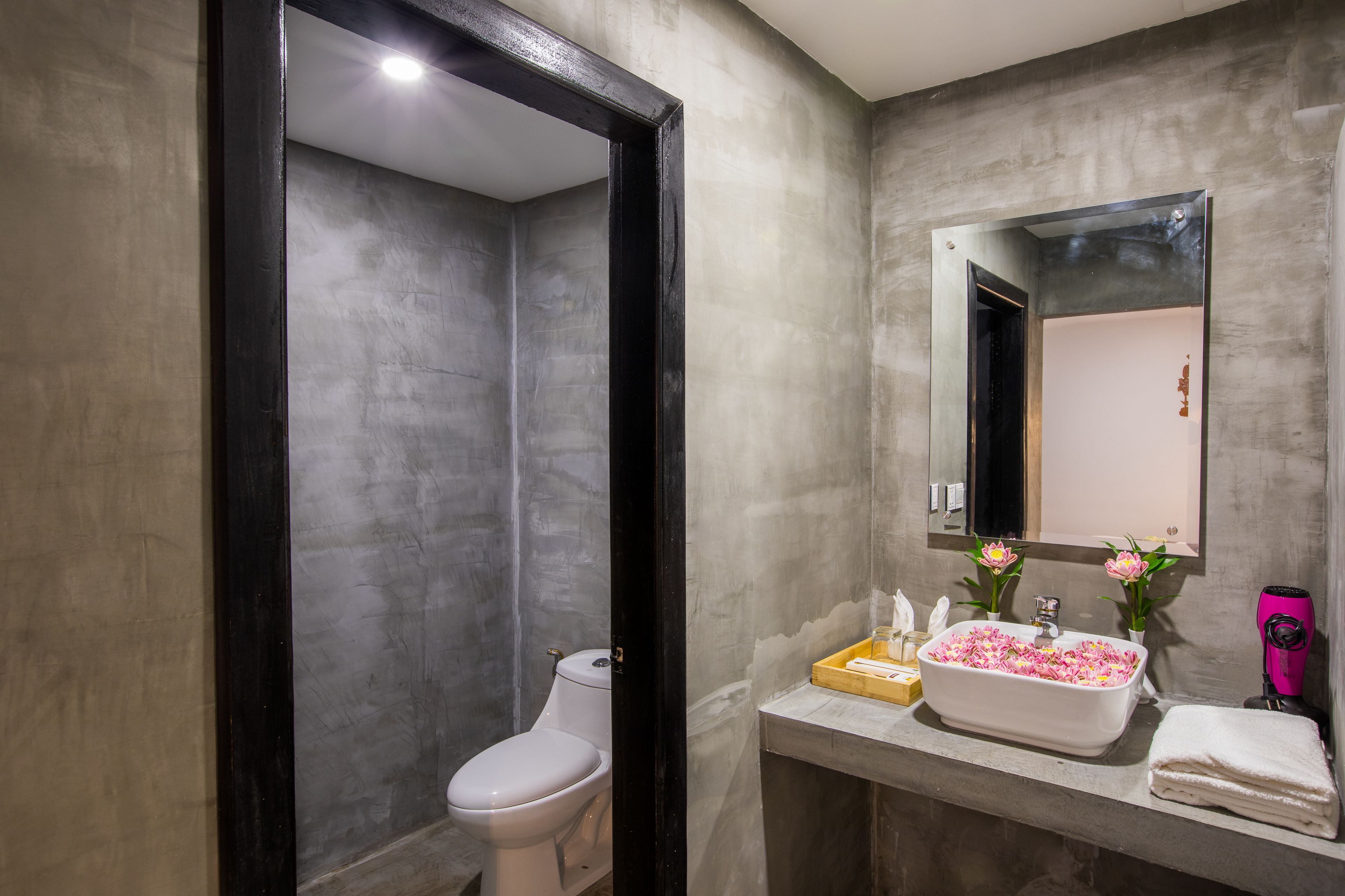 king bed deluxe room - free round trip transfer | bathroom | separate bathtub and shower, deep-soaking bathtub, rainfall showerhead