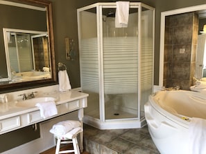 Port Royal | Bathroom | Designer toiletries, hair dryer, towels, soap - Leaside Manor by The Leaside Group (St. John's)