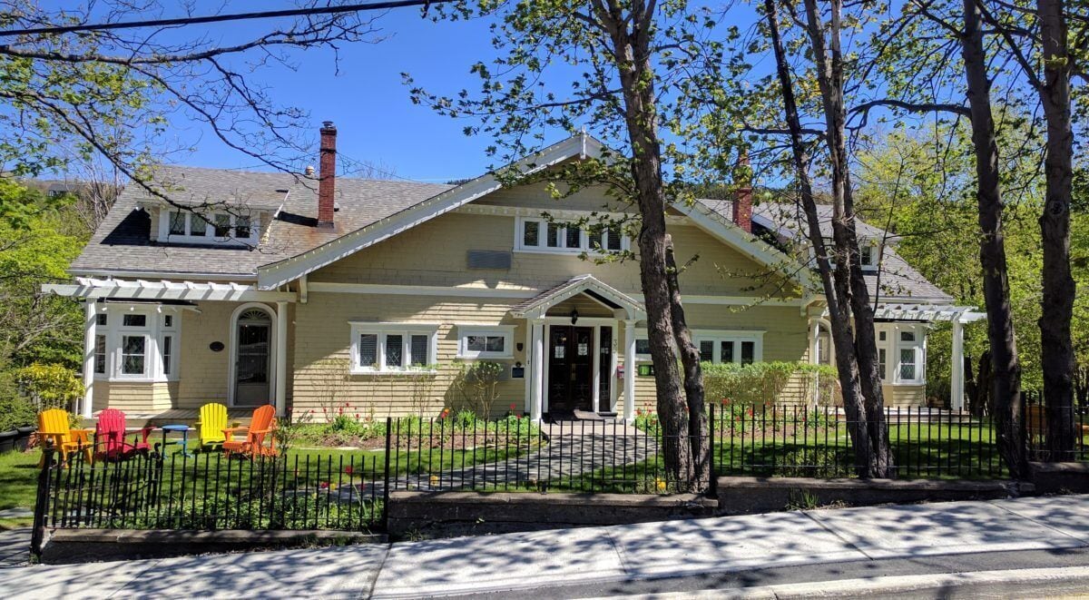 Majoituspaikan julkisivu