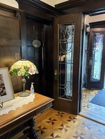 Quidi Vidi Room | Individually decorated, individually furnished, blackout drapes