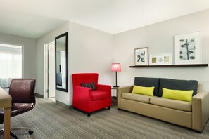 Pillow-top beds, desk, laptop workspace, blackout curtains