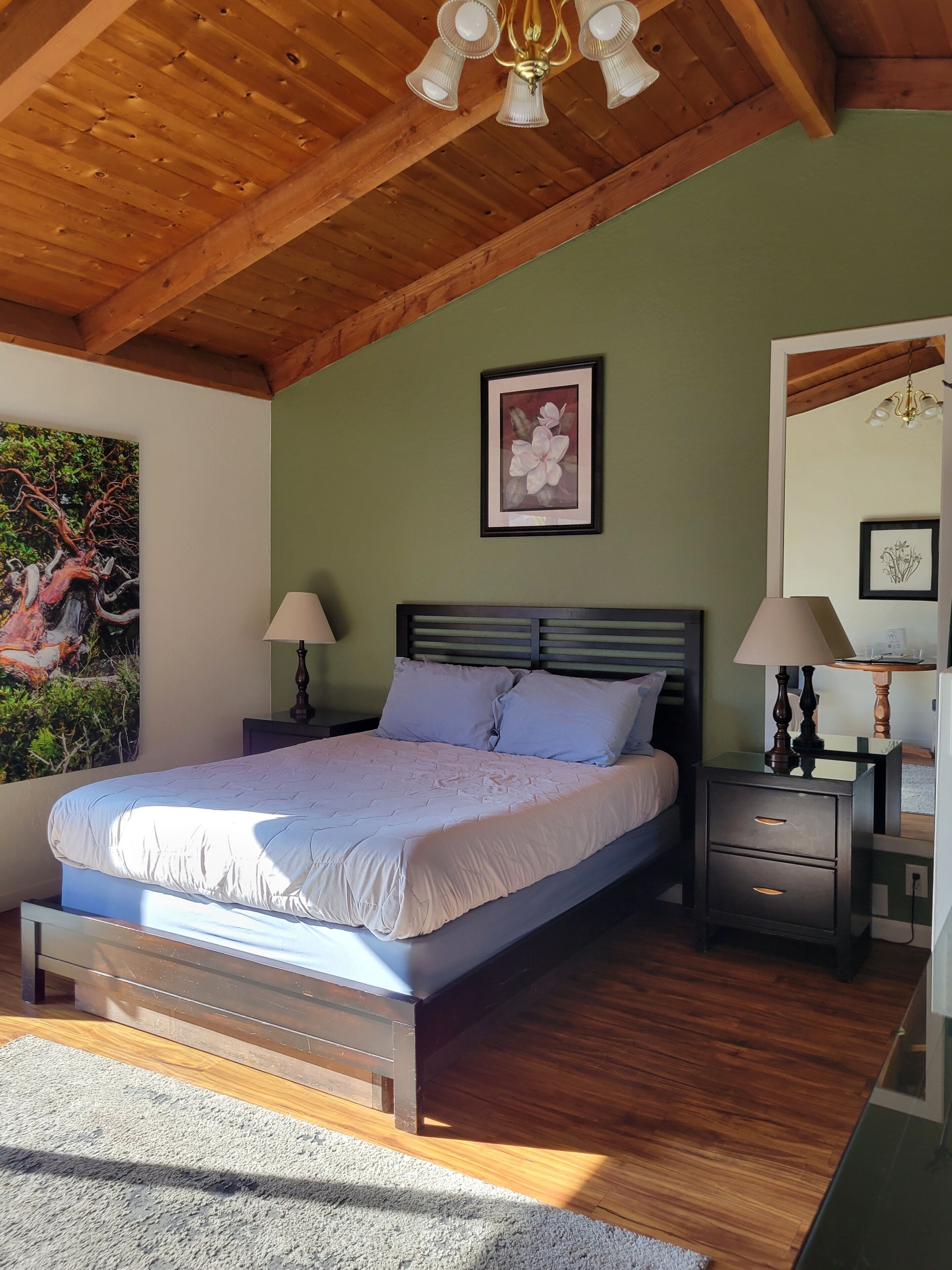 بديكورات فريدة لكل غرفة وطراز فريد لكل وحدة وستائر تعتيم ومكواة/لوح كي