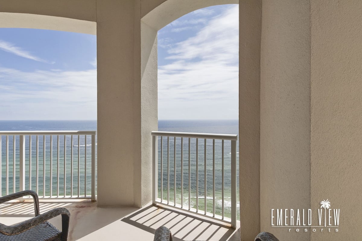 Appart'hĂŽtel Luxe, 3 chambres, non-fumeur, vue plage | Balcon