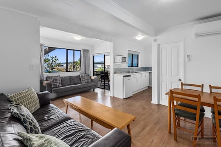 Panoramic Apartment, 2 Bedrooms, Ocean View, Sea Facing | Living area | 32-inch flat-screen TV with satellite channels, TV