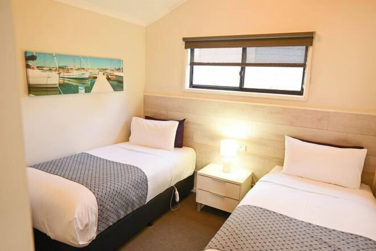 Blackout curtains, iron/ironing board, cots/infant beds, free WiFi