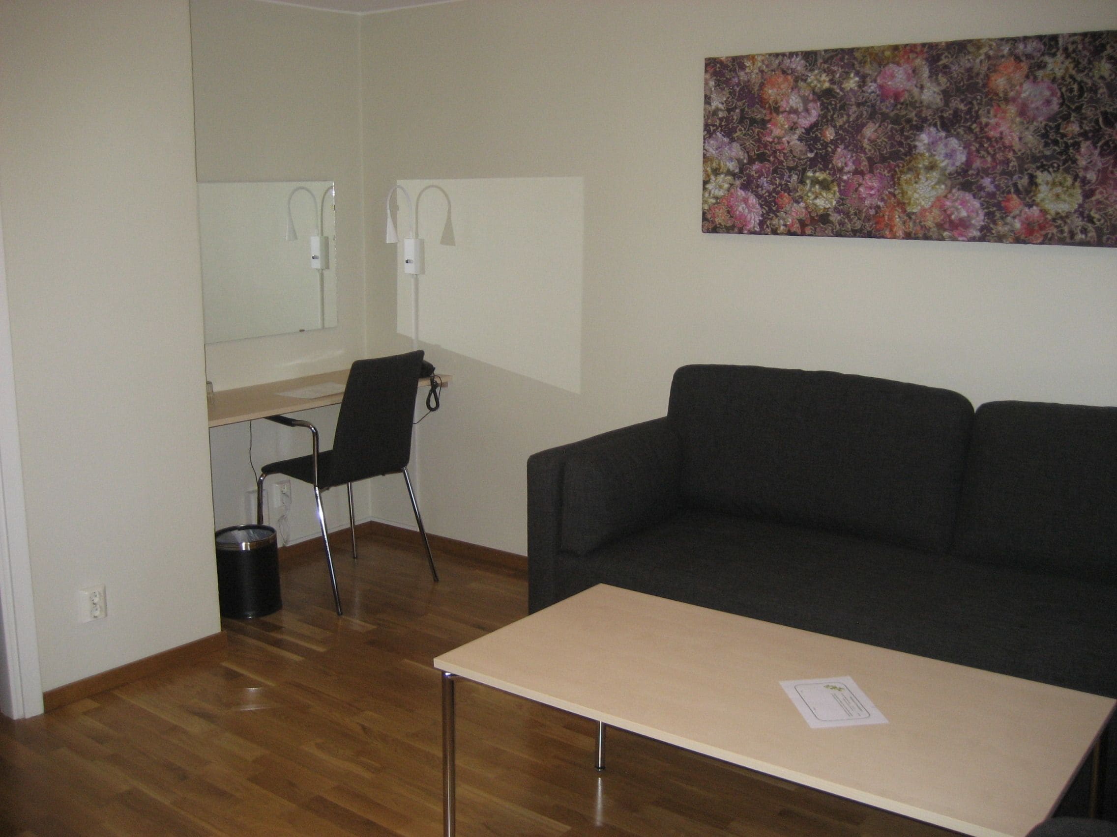Triple Room (2 single beds and 1 sofa bed) | Peti besi dalam bilik, meja, seterika/papan seterika, Wi-fi percuma 
