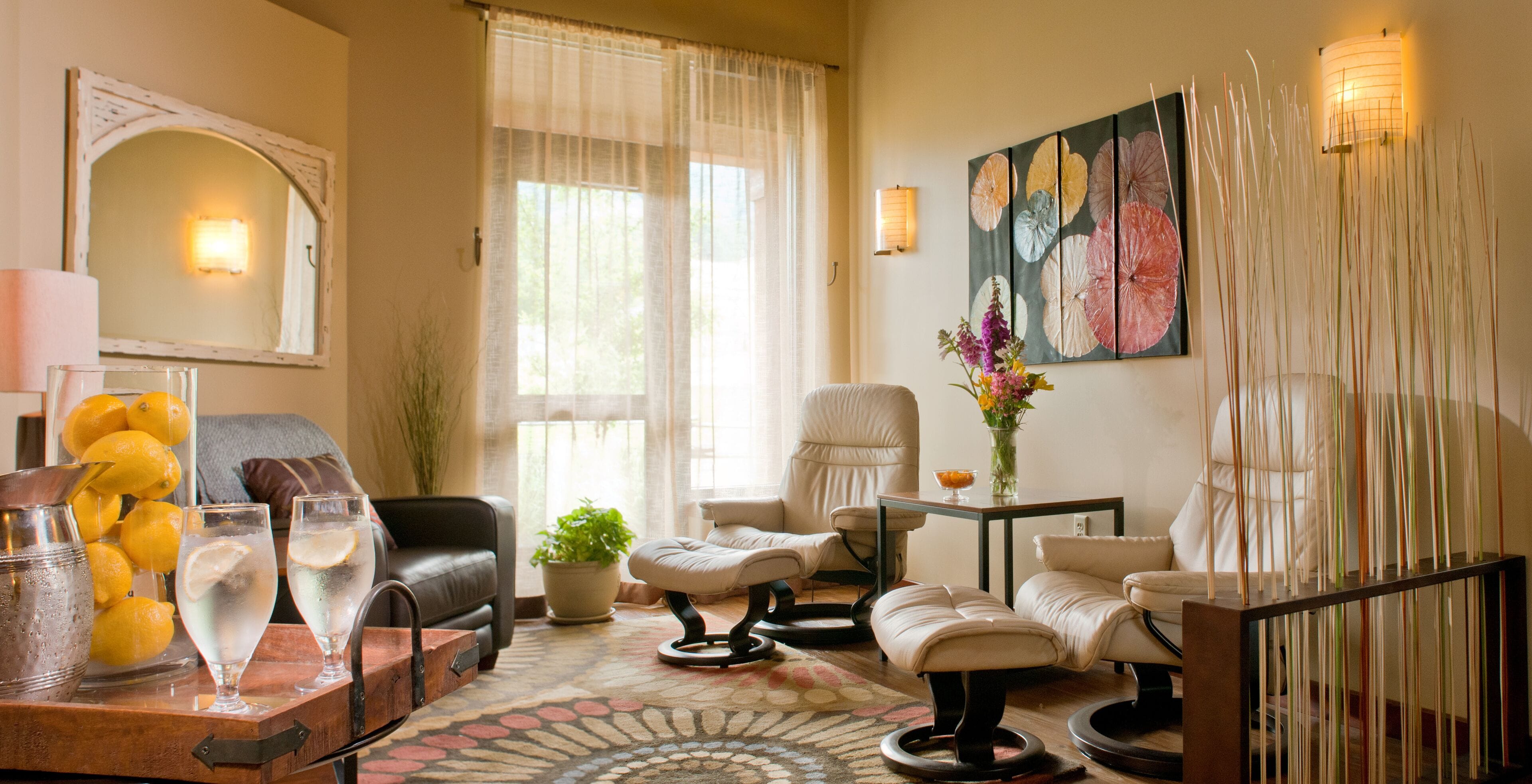 deep-tissue massages, swedish massages, facials, 2 treatment rooms