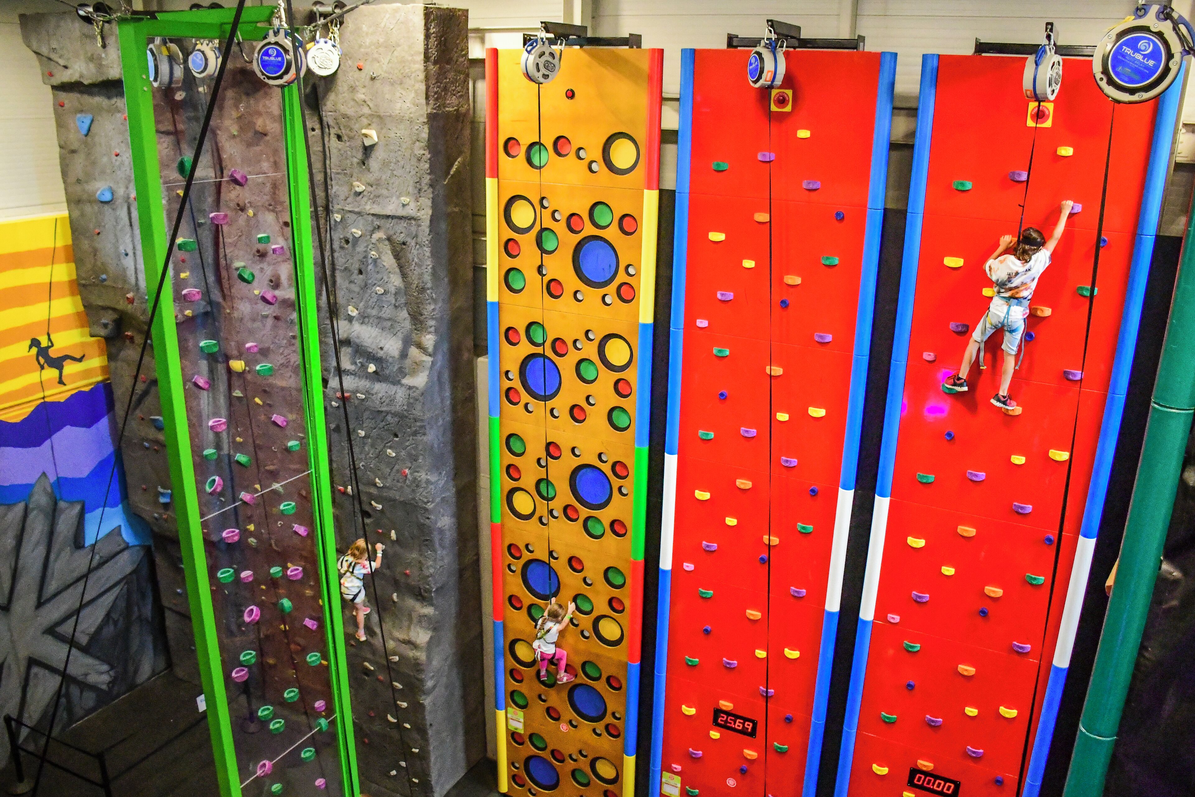 rock climbing wall – indoor