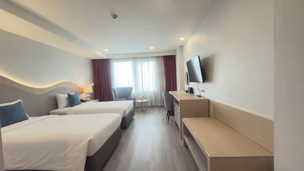 Deluxe Premier Twin Bed | Minibar, Zimmersafe, individuell dekoriert, individuell eingerichtet
