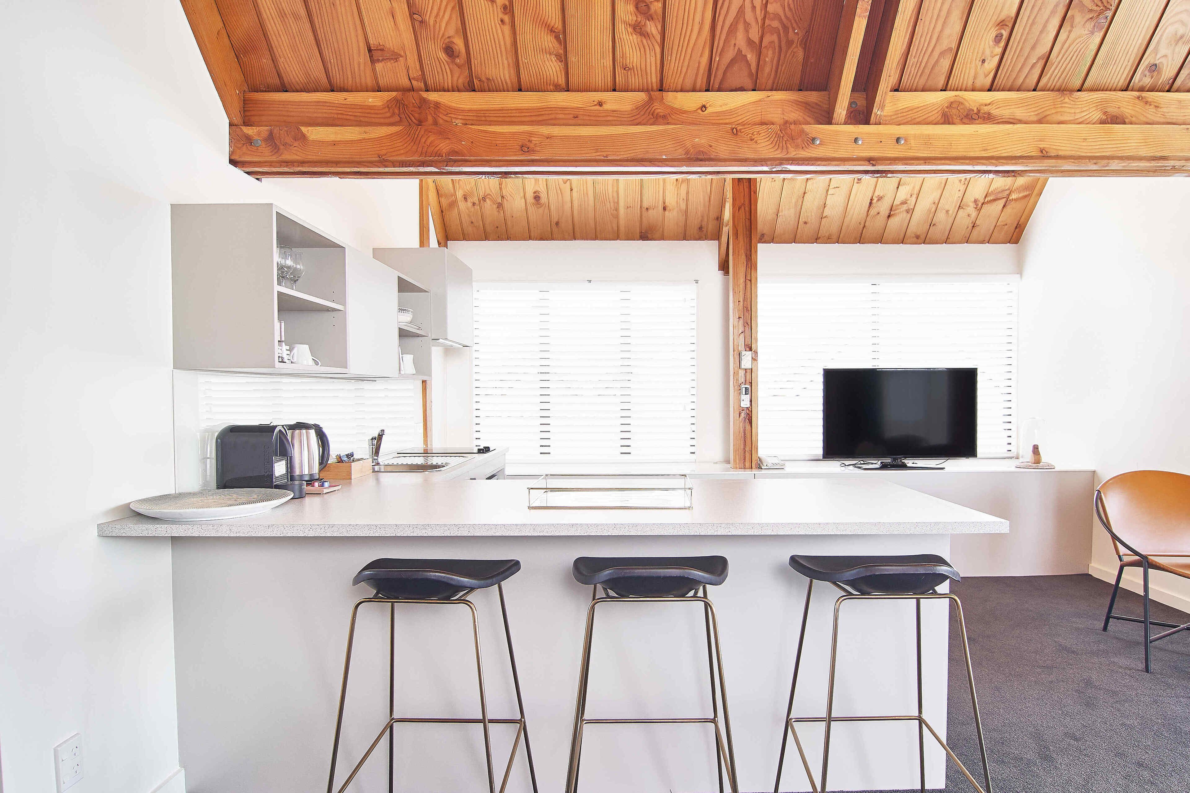 One Bedroom Apartment | Private kitchen | Fridge, microwave, coffee/tea maker, electric kettle