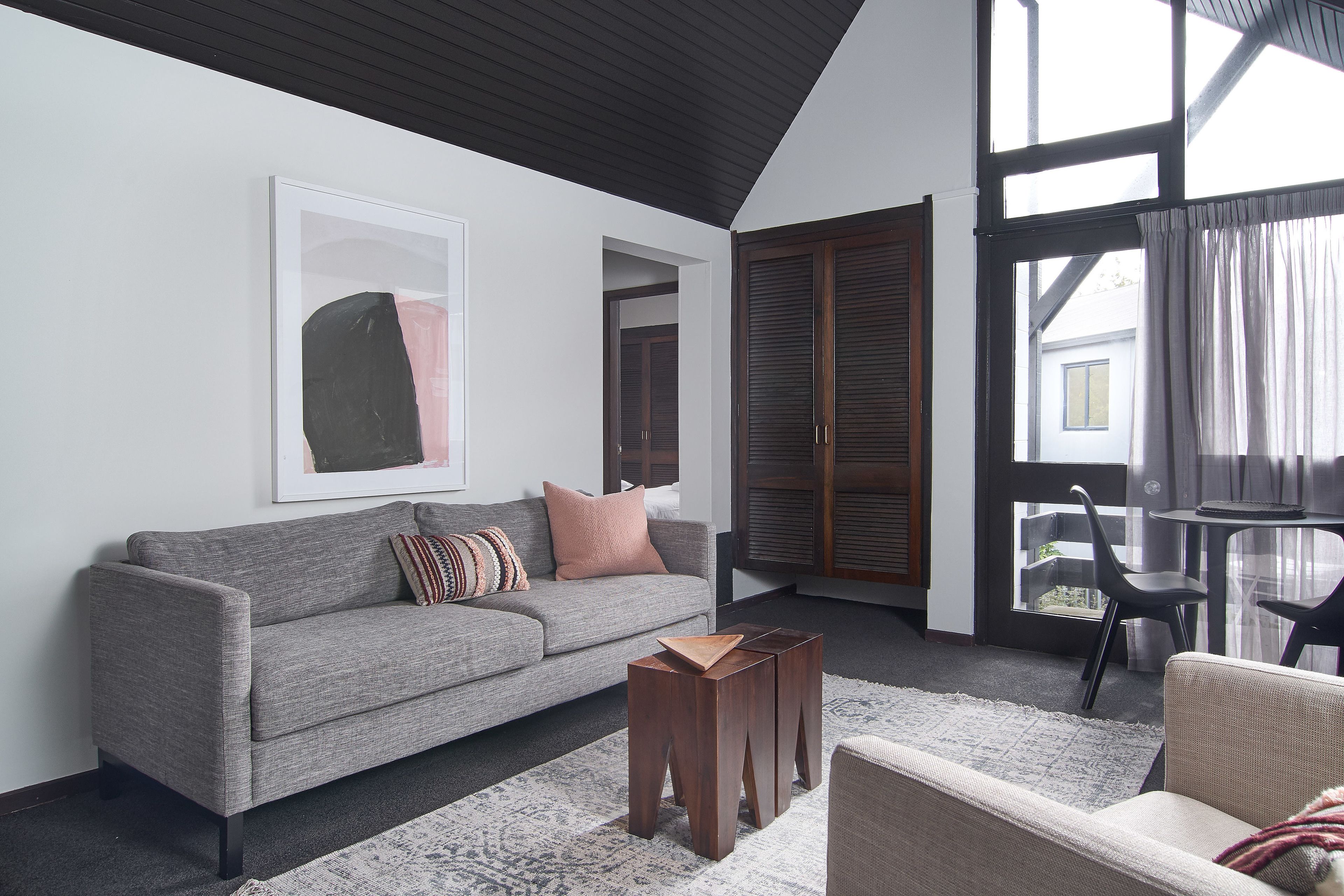 two bedroom apartment | living room | 32-inch flat-screen tv with digital channels, tv