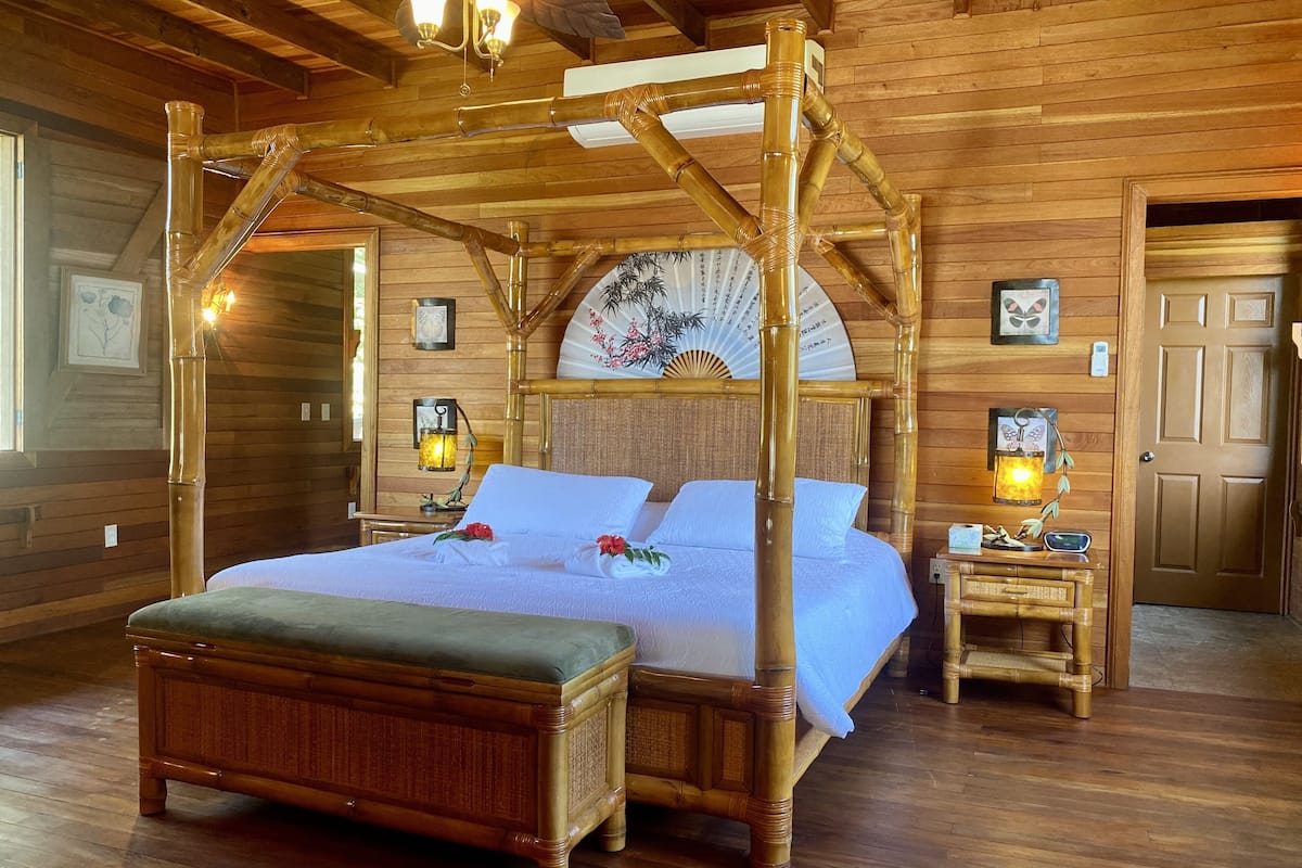 owner suite - river view | 1 bedroom, premium bedding, blackout curtains, bed sheets