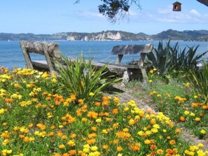 Plage, serviettes de plage, surf, kayak