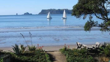 On the beach, beach towels, surfing, kayaking