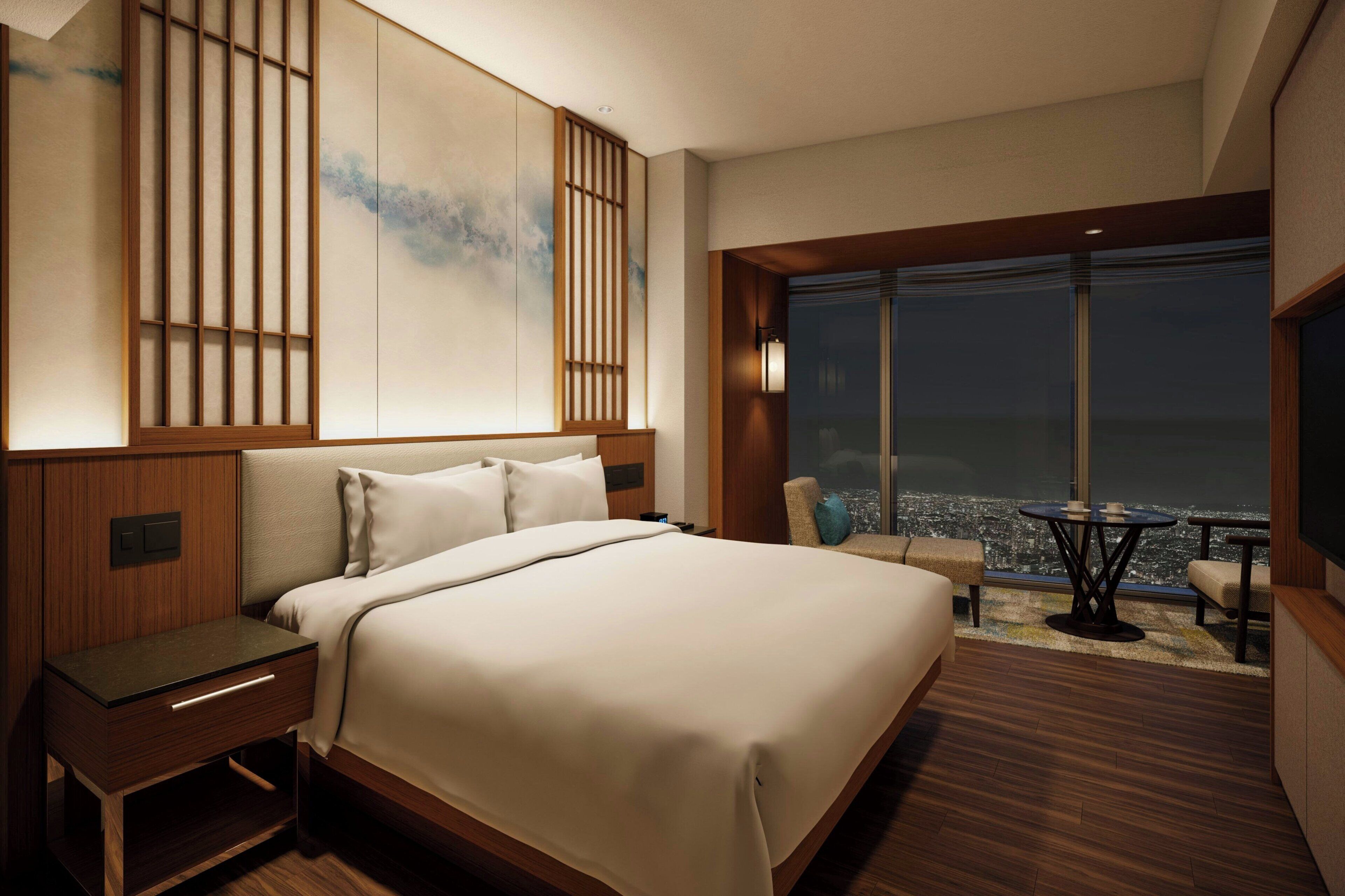 Cubrecamas, minibar, caja de seguridad en la habitación y escritorio 