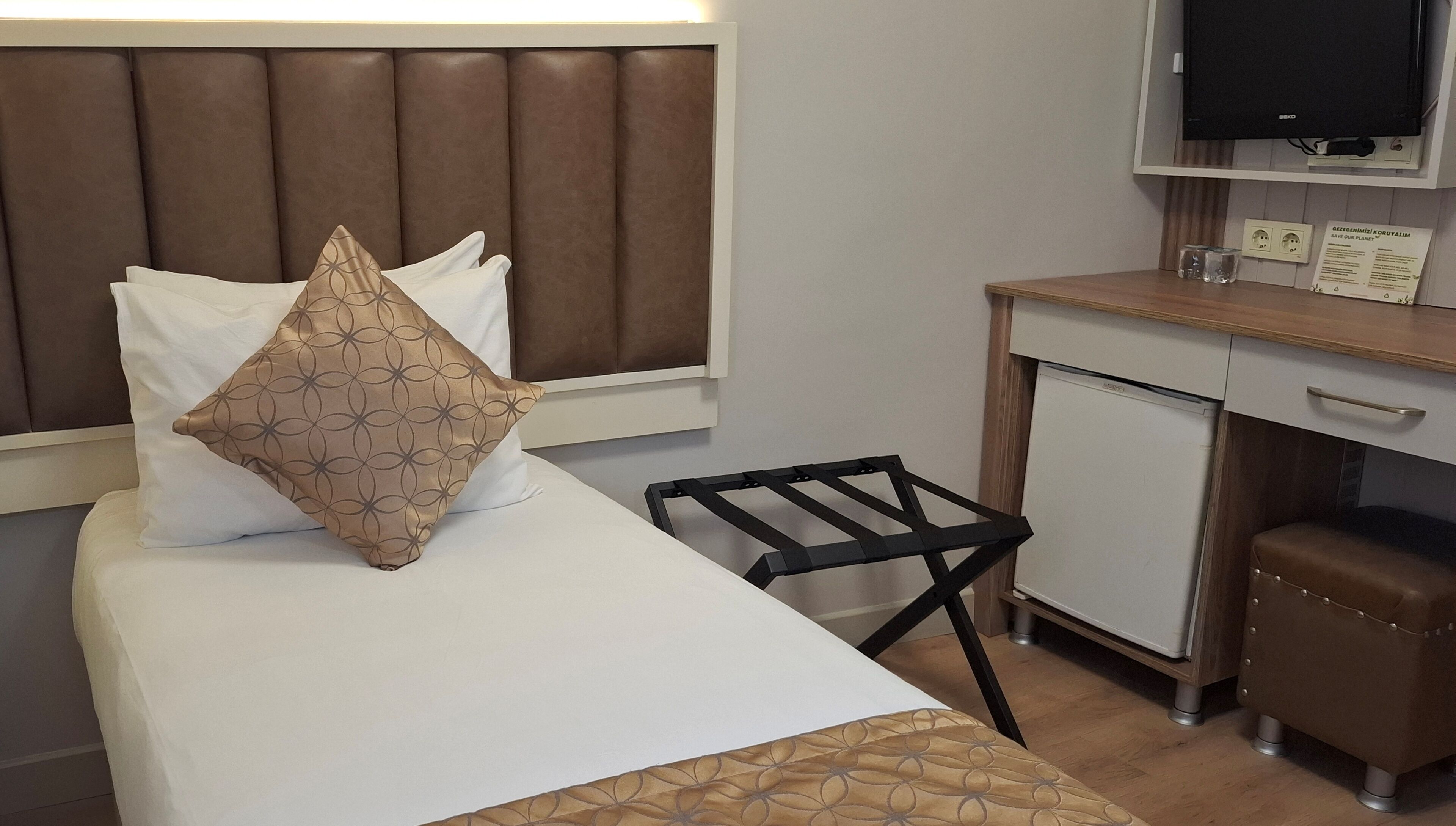 Enkeltrom – standard | Sengetøy av topp kvalitet, minibar, safe på rommet og wi-fi (inkludert)