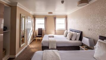 Blackout drapes, free WiFi, bed sheets