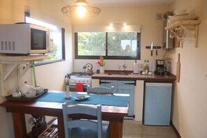 Superior Apartment | Private kitchen | Fridge, microwave, oven, stovetop