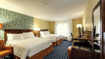Room, 2 Queen Beds, Non Smoking | In-room safe, desk, iron/ironing board, free cots/infant beds