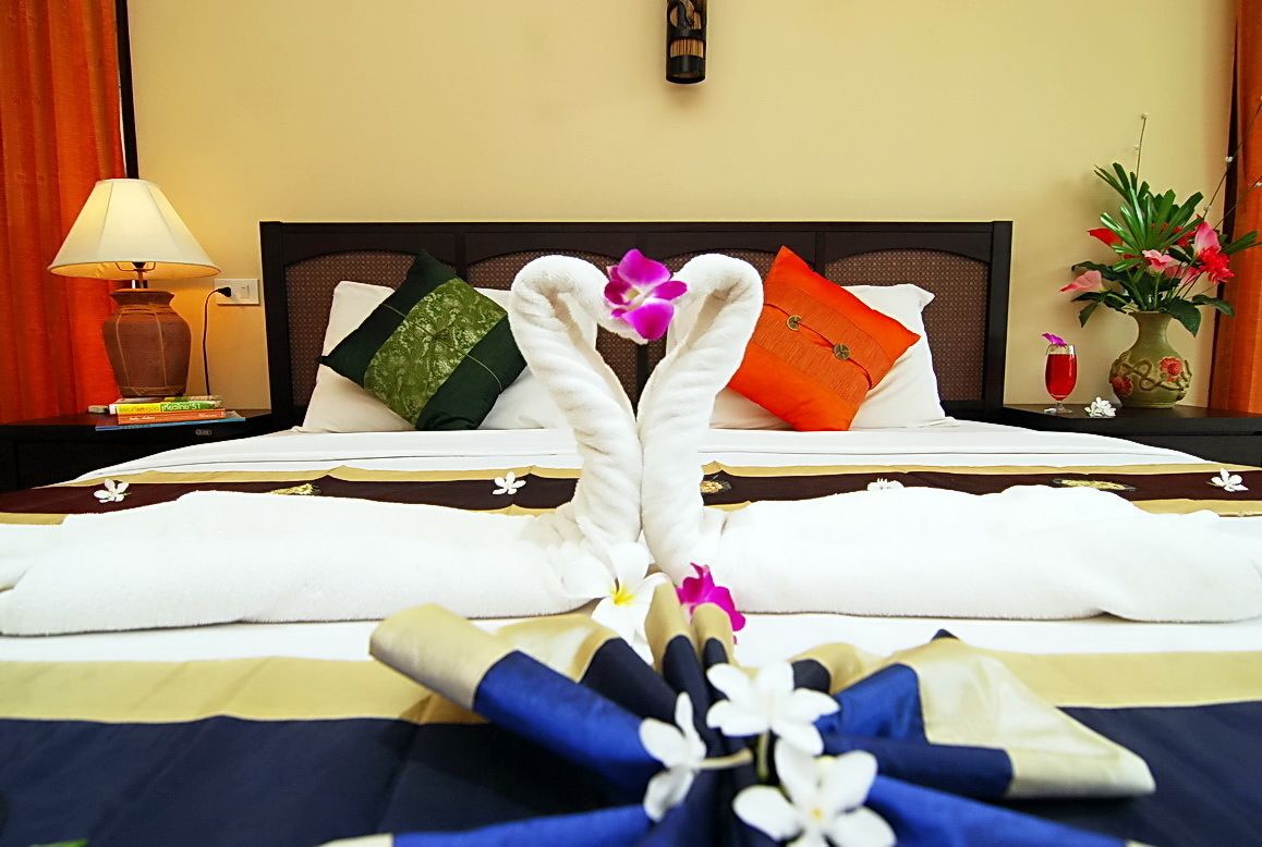 villa, garden area | in-room safe, individually decorated, laptop workspace