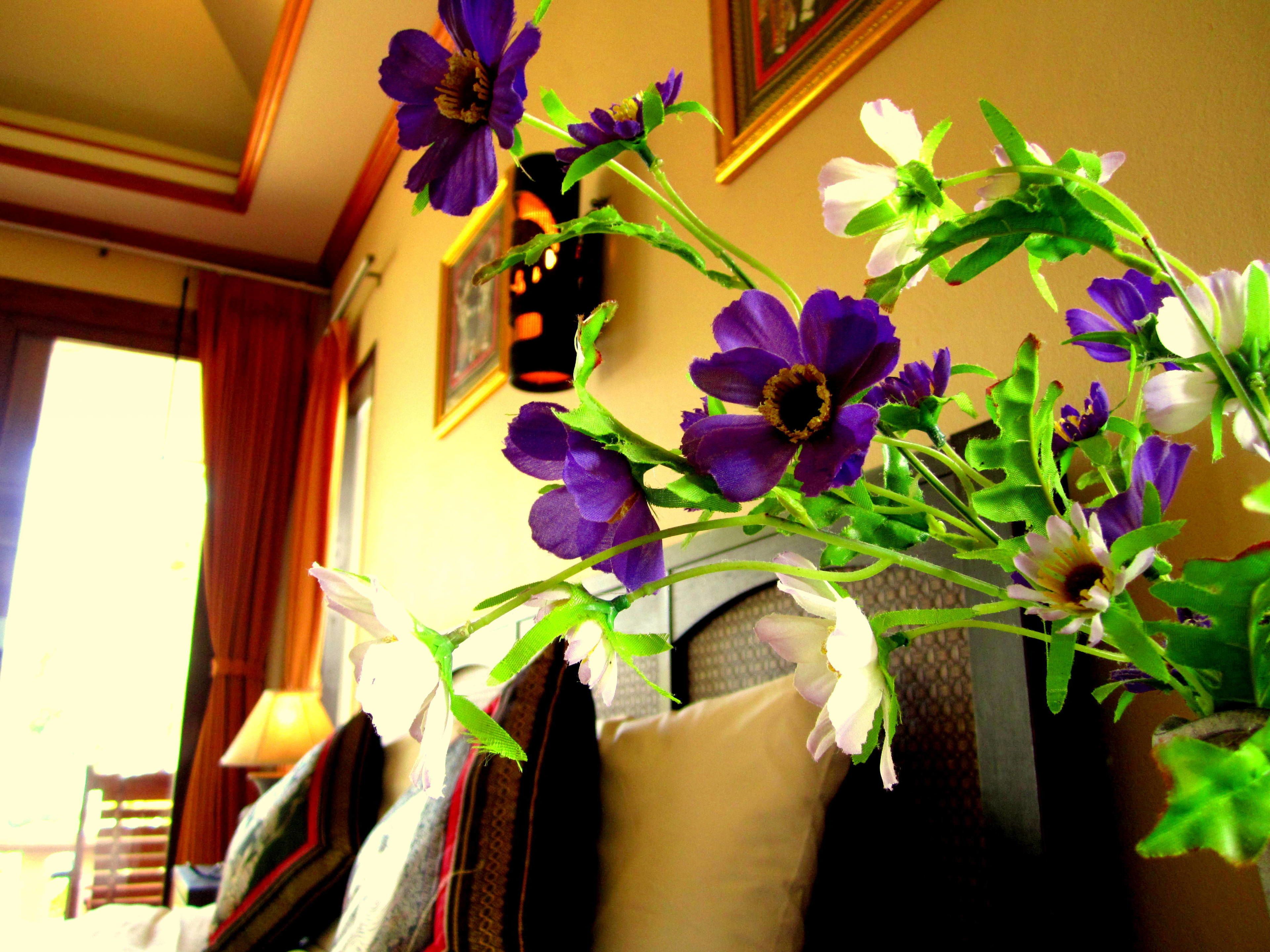 villa, garden area | in-room safe, individually decorated, laptop workspace