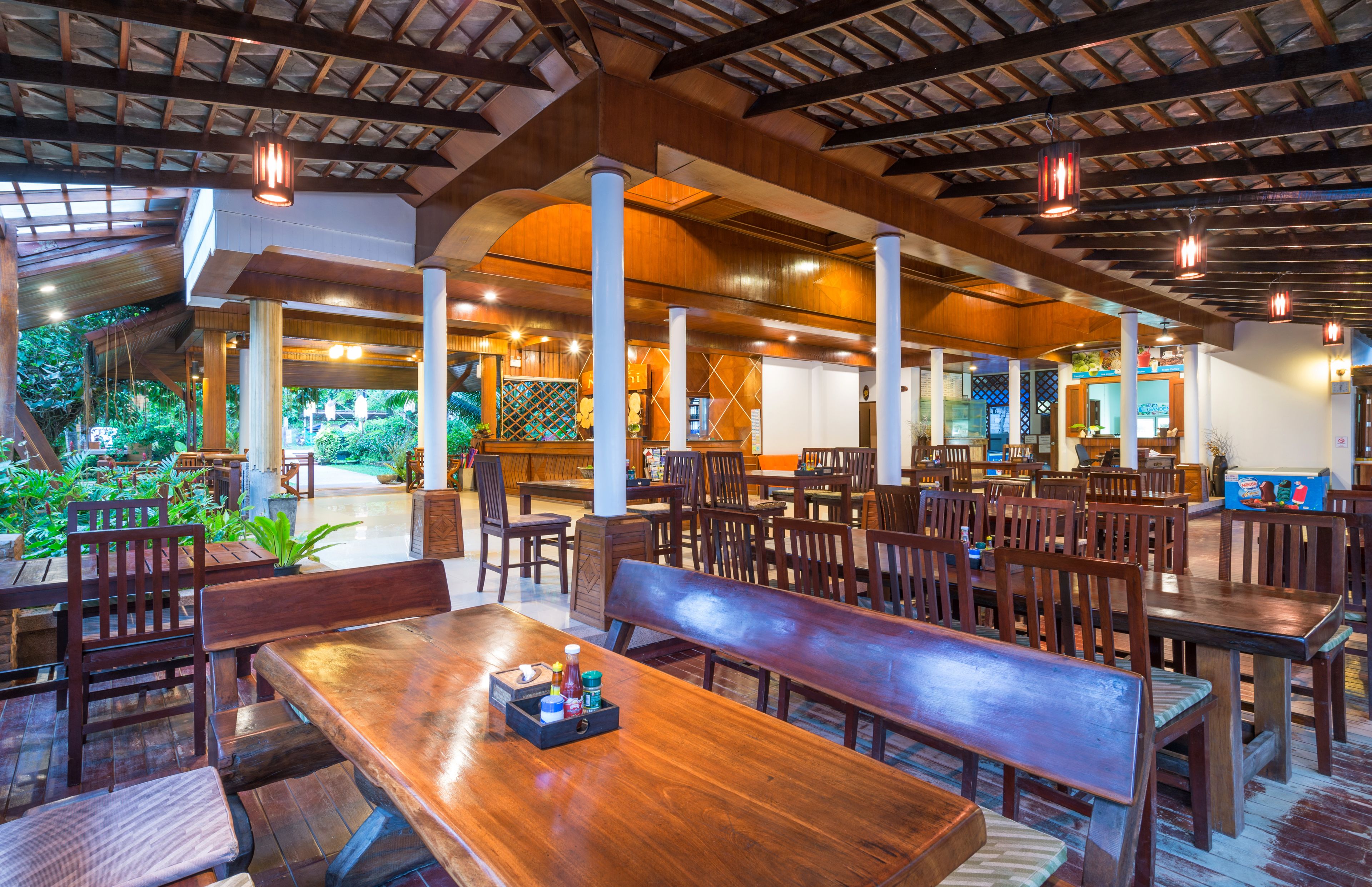 breakfast, lunch, dinner served; thai cuisine, beach views