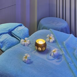 Behandelingskamers voor koppels, een sauna, een stoombad