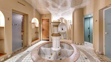 Sauna, hot tub, steam room, Turkish bath, body treatments, hydrotherapy